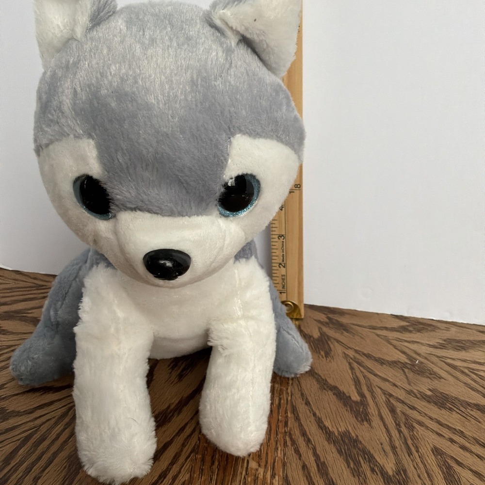 BMI Merchandise Husky Dog Plush Collector Puppy Blue Eyes Sparkle